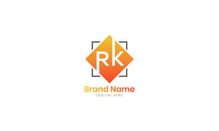 Rk logo, rk letter, Letter RK monogram logo design kr vector logo designs , kr logoのイラスト素材