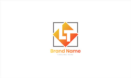 LT logo, lt letter, Letter LT monogram logo design tl vector logo designs , tl logoのイラスト素材
