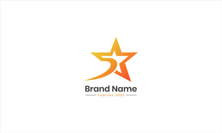 Star logo, Star, Modern, colorful and attractive 5 star logo.のイラスト素材