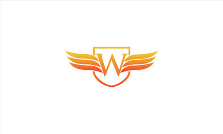W logo, Letter w, Creative W letter w vector logo templateのイラスト素材