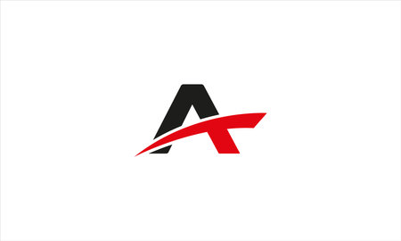 AT logo, AT letter logo design. TA creative initials letter logo concept. letter AT design.のイラスト素材