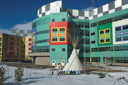 Modern hospital for the treatment of sick children in Calgary Alberta.