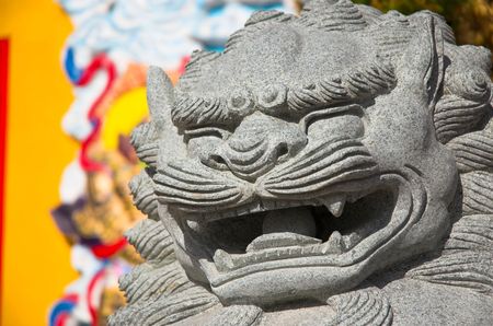 A colorful Buddhist temple in a north American city.の写真素材
