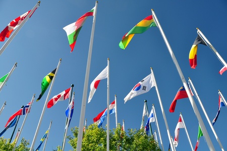 Flags of the worldの写真素材