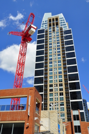 Luxury condos under construction in Calgary, Alberta のeditorial素材
