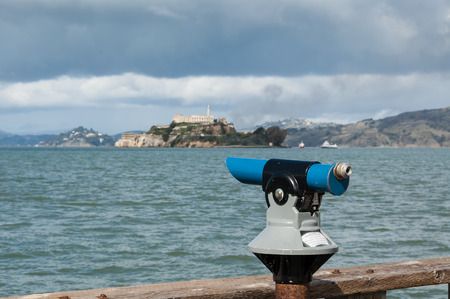 Alcatraz Island in San Francisco, USA.の写真素材