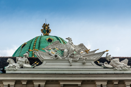 Detail of Palace at the Hofburg in Vienna Austriaのeditorial素材