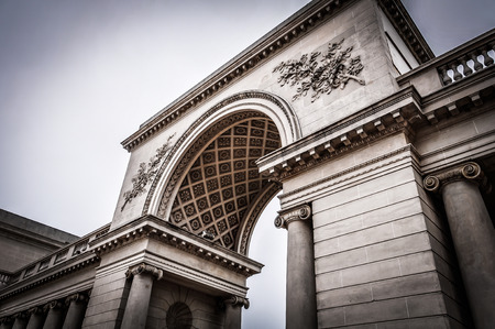 Columns in the courtyard of the Palace of the Legion of Honor.のeditorial素材