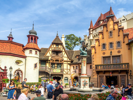 German Pavilion at the World Showcase at Epcot Center, Disney World.のeditorial素材