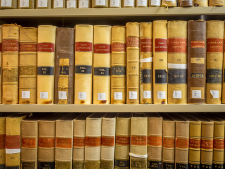 Law Library - Old Law Booksのeditorial素材
