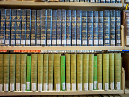 Law Library - Old Law Booksのeditorial素材