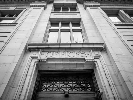 Old stone office building in Calgary alberta.のeditorial素材