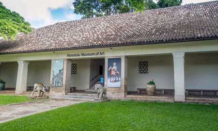 HONOLULU, HI - AUG 6: The Honolulu Museum of Art on August 6, 2016 in Honolulu, Hawaii. The museum has one of the largest single collections of Asian and Pan-Pacific art in the United States.のeditorial素材