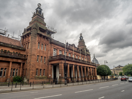 Old Kelvin Hall building in Glasgow, scotland.のeditorial素材