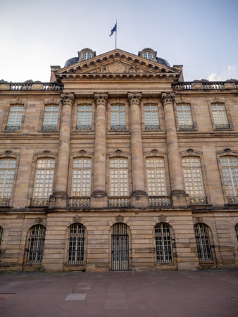 Rohan Palace in Strasbourg France is the former residence of the prince-bishops. Palace is a major architectural historical and cultural landmark in the cityのeditorial素材