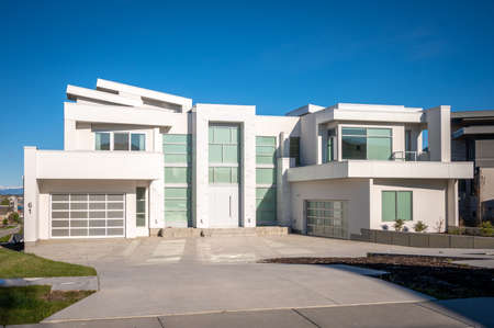 Calgary, Alberta - May 29, 2021: Beautiful modern suburban home in Calgary, Alberta.のeditorial素材