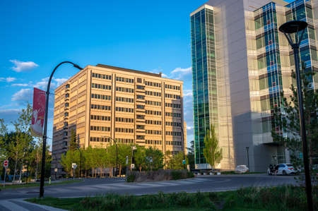 Calgary, Alberta - June 3, 2021: The Information and Communication Technologies building at the University of Calgaryのeditorial素材