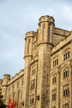 Ottawa, Ontario - October 22, 2022: Connaught Building is a national historic site built in 1913 with Tudor-Gothic style in downtown Ottawa, Canada. Now this building is Customs and Revenue Agency.のeditorial素材
