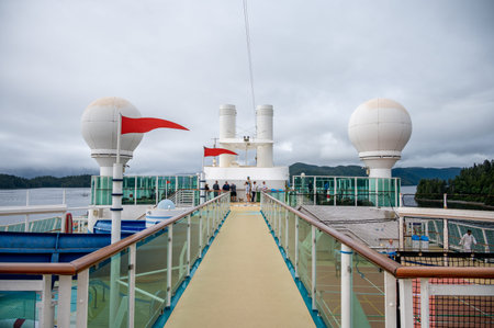 Sitka, Alaska - July 26, 2022 - View of the mini golf on the Serenade of the Seas while docked at...