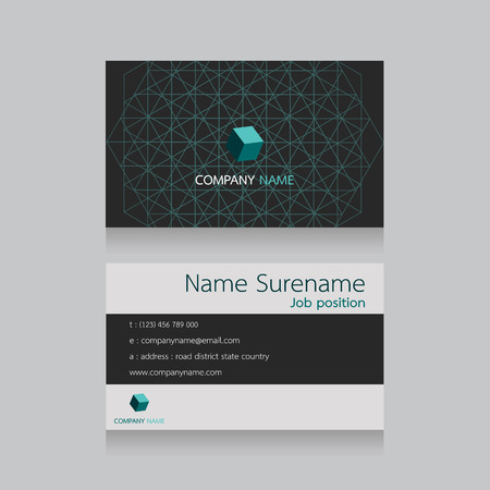 technology name card, network connectionのイラスト素材