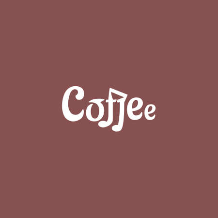 Coffee Music Template. Coffee bean concept music background. Music coffee icon on brown backgroundのイラスト素材
