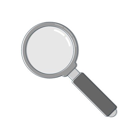 Line art with magnifying glass line. Search icon. Zoom symbol. Magnifying glass symbol. Find icon. Flat isolated illustration white background. Lens, look magnifier, loupe sign. Optical view.
のイラスト素材
