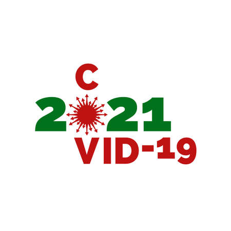 Illustration of stained coronavirus shape with text. World epidemic danger. Science concept. Pandemic risk. Danger symbol. Health care concept. Attention symbol isolated on white background.のイラスト素材