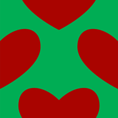 Seamless pattern in the shape of a heart on color background. Romance graphic texture. holiday celebration concept. decorative print. geometric bright wallpaper.のイラスト素材