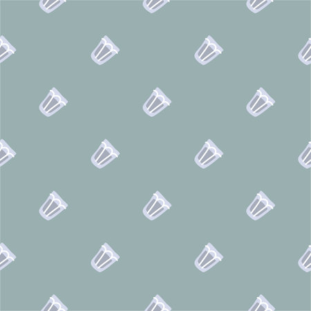 Vodka glass seamless pattern, great design for any purpose. Doodle style. hand drawn image. Repeat template. party drinks concept. freehand drawing. Cartoon sketch graphic design.のイラスト素材