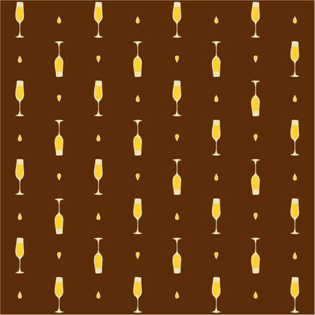 Champagne glass seamless pattern, great design for any purpose. Doodle style. hand drawn image. color repeat template. party drinks concept. freehand drawing. Cartoon sketch graphic design.のイラスト素材