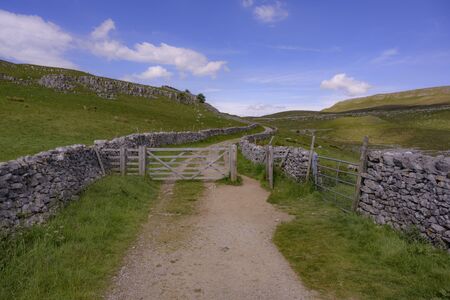 Farm Gate in the Yorkshire Dales National Parkの写真素材