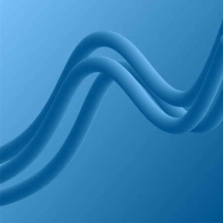 abstract gradient minimalistic blue long lines, 3d for website, page, wallpaper, poster, designのイラスト素材
