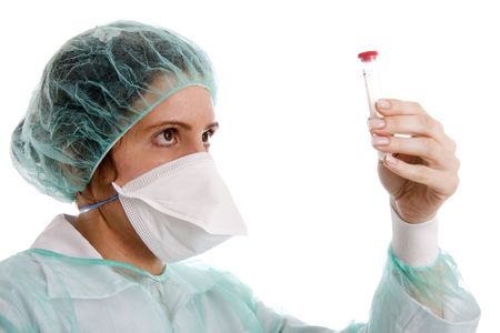 nurse on white backgroundの写真素材