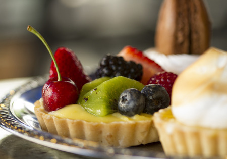 Fruit Tart Trayの写真素材