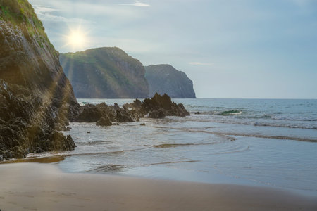 great cliffs formed by the sea