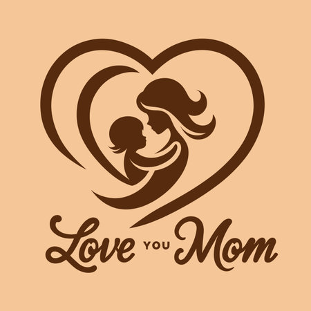 love card design, vector illustration eps10 graphic. happy mothers dayのイラスト素材