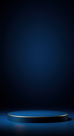 Abstract scene podium mockup. Award ceremony concept. 3d renderの素材