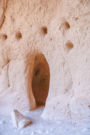 The Canyons at Bandelier National Monument Park in Los Alamos, New Mexicoの写真素材