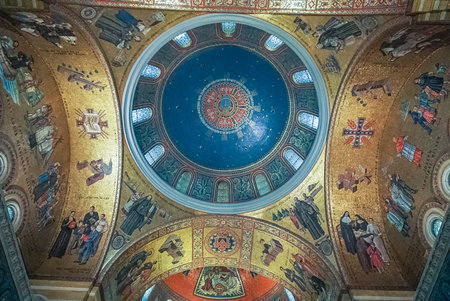 St. Louis Missouri: November 7, 2018; The Interior of the Cathedral  Basilica of St Louis