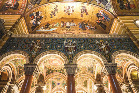 St. Louis Missouri: November 7, 2018; The Interior of the Cathedral  Basilica of St Louisのeditorial素材
