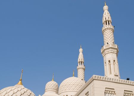 Domes and Minarets, Jumeirah Mosque, Dubaiの写真素材