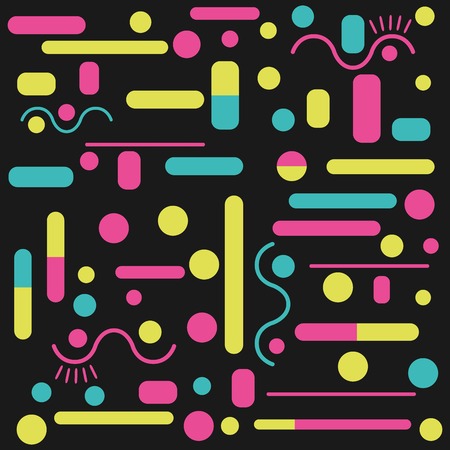 Geometric pattern. Cool colorful backgrounds. Seamless template.のイラスト素材