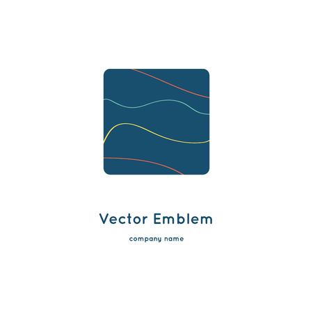 Beautiful logo for your company. Mark, emblem, element. Geometric logotype. Beautiful and simple element.のイラスト素材