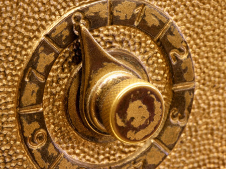Combination Lock Close Upの写真素材