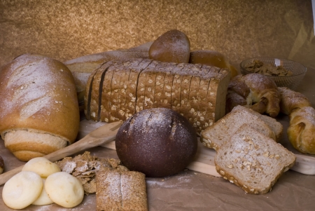 picture of different kinds of salt and sweet cerealsの写真素材