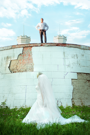 beautiful wedding coupleの写真素材