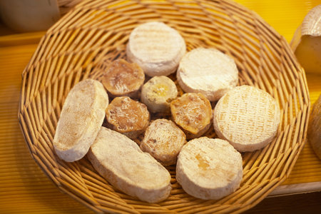 Different types of cheese for the festive New Years tableの写真素材