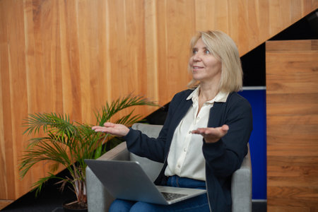 middle aged business Women in Focusの写真素材