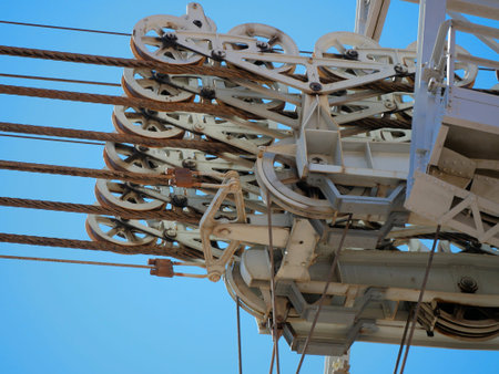 Dam cable crane pulley guides