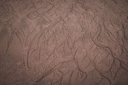 Tidal Traces in the Sandの写真素材
